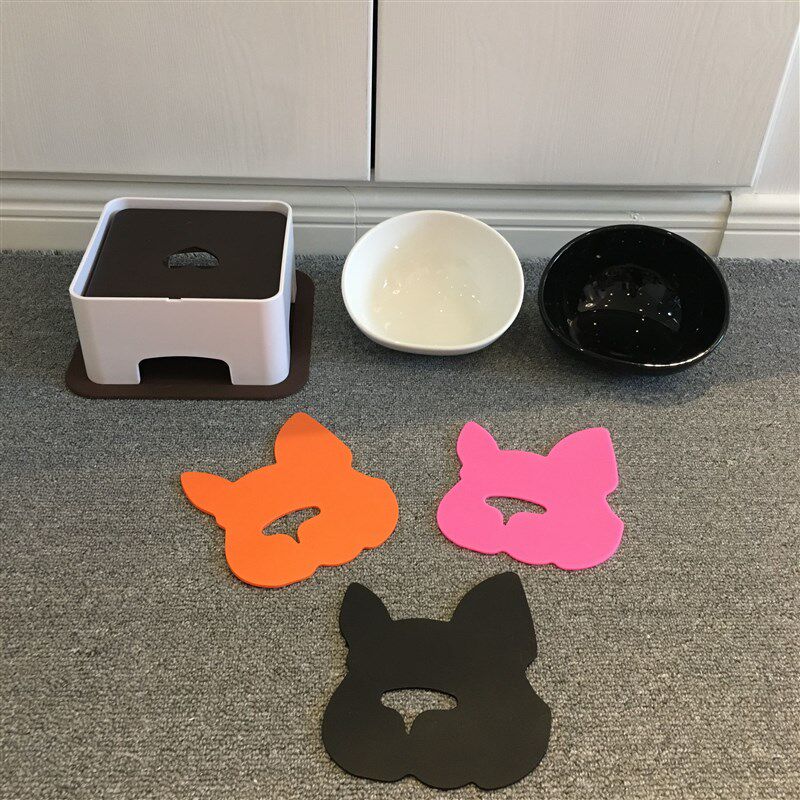 法国斗牛犬防滑陶瓷碗 英斗巴哥泰迪狗碗 食盆水盆宠物餐桌用品
