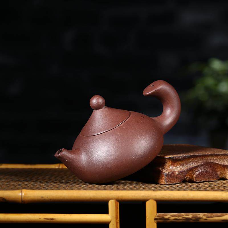 紫砂小壶100cc功夫茶壶宜兴紫砂壶纯手工泡茶壶单人手把对嘴茶壶