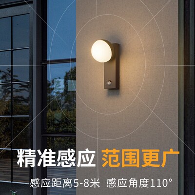 户外壁灯庭院防水别墅入户门氛围过道楼梯阳台灯感应灯外墙照明灯