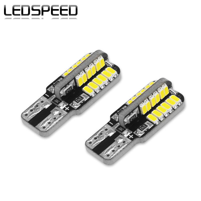LED汽车牌照灯改装T10双尖通用灯泡W5W耐高温高亮牌照灯小灯