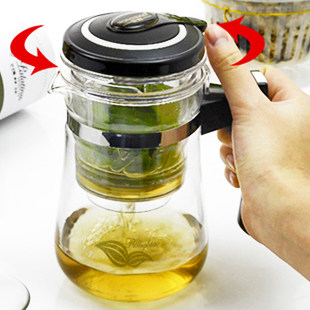 荣标飘逸杯玻璃茶具可拆洗过滤泡茶杯子 水滴泡茶器玲珑 保温杯
