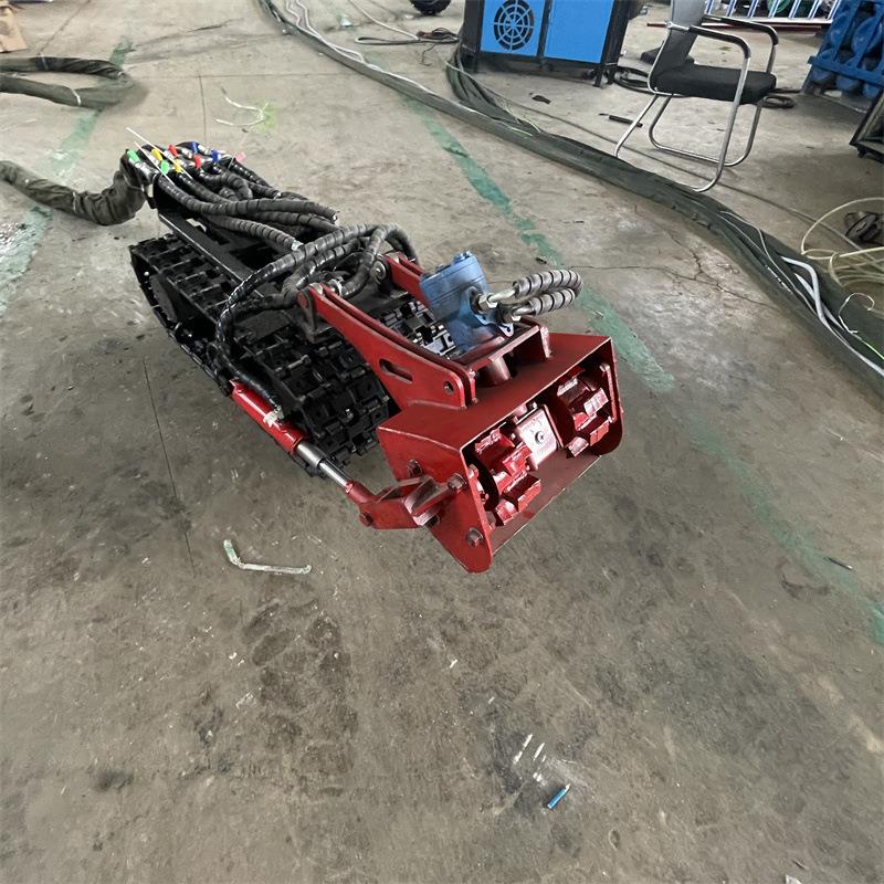 排污管机道理清小型清淤器油污管道WQK清理履带底盘水人下清淤底