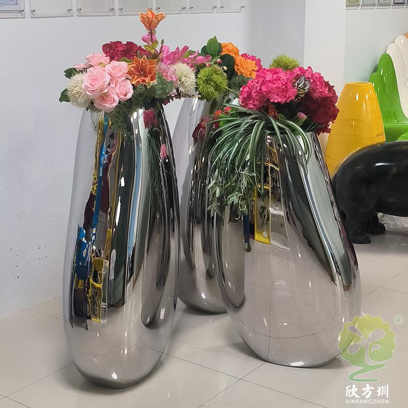 意组花合式室内商盆场酒店售楼部模具冲压304#不锈钢创容器XFZ-A1