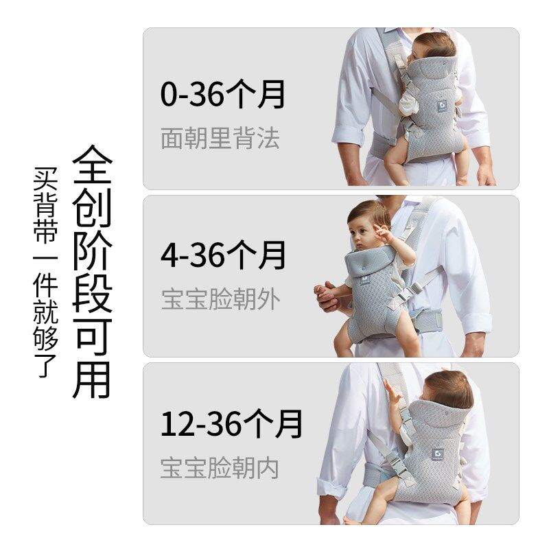 轻便布兜妈妈多功能婴儿背带新生儿腰凳背巾宝宝外出带娃神器腰带