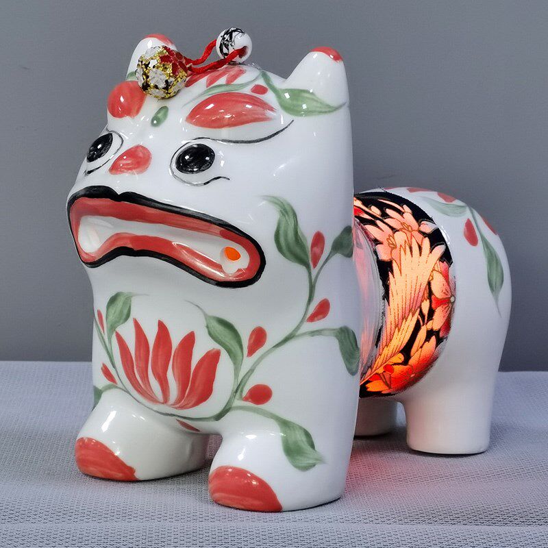 好客山东 五虎瓷叫虎小夜灯护眼灯叫叫虎充电床头灯睡眠文创礼品