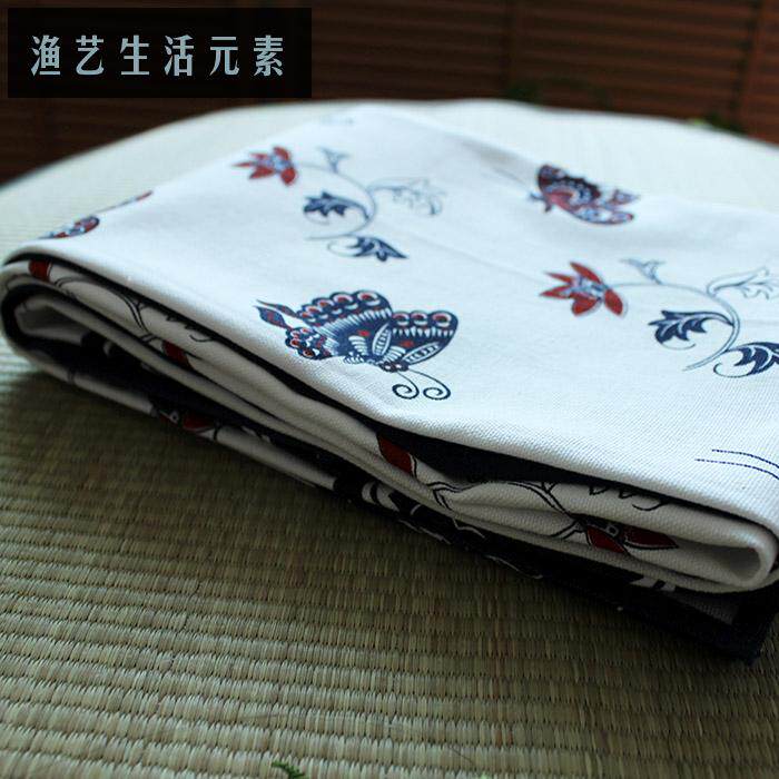 冰箱洗衣机空调家电盖巾沙发盖布 餐桌布书桌柜子茶几布 中式蝴蝶