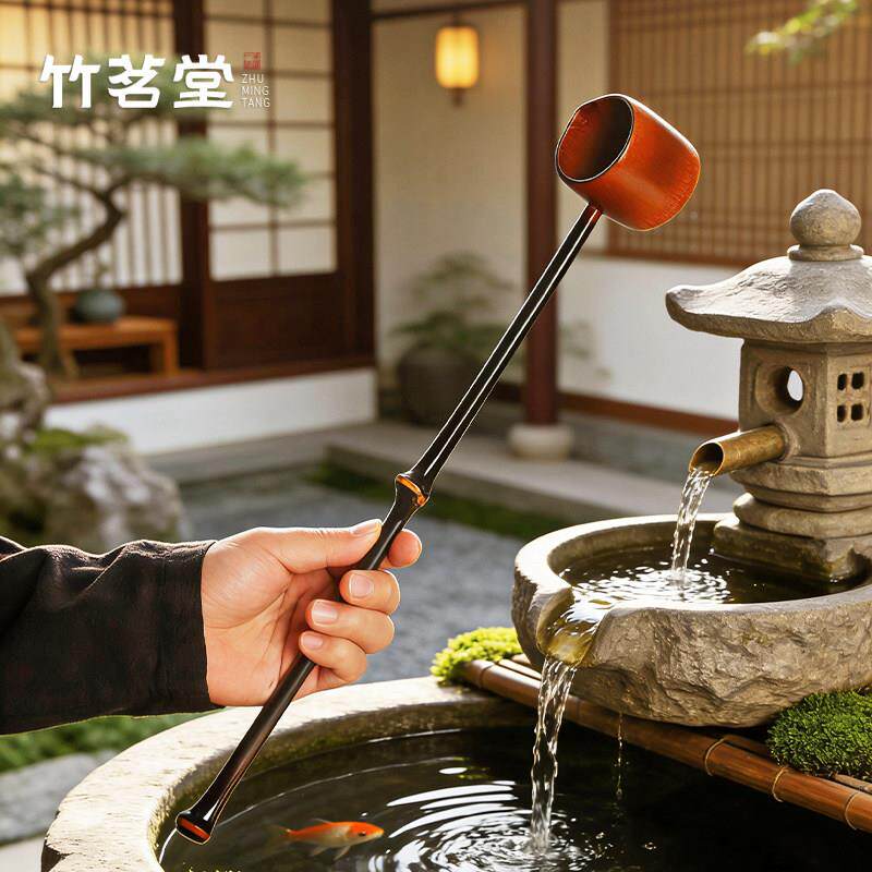 筇竹柄水勺厨房水舀盛水器浇花打水瓢酒提子酒器DNI酒盛酒吊器子