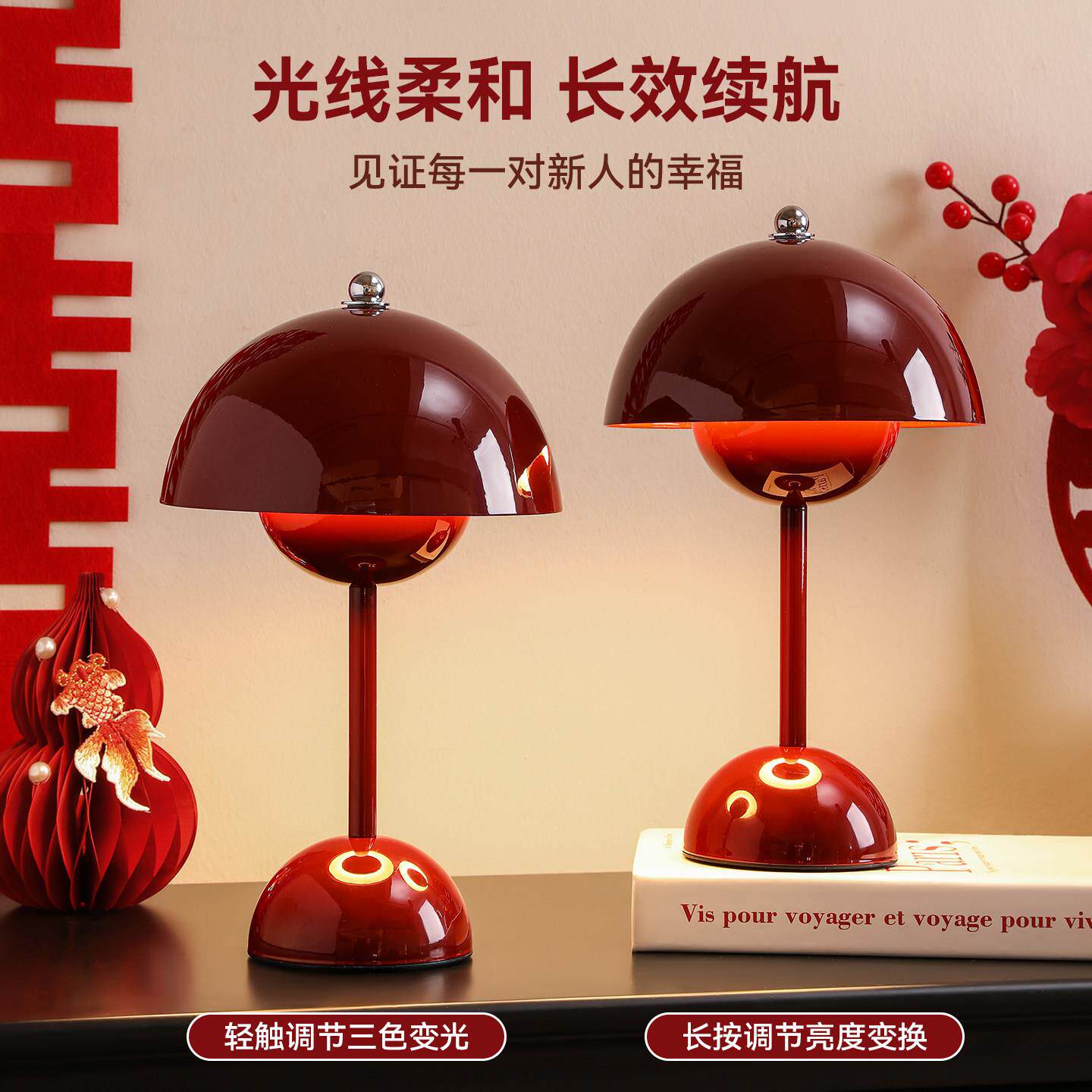 女方陪嫁长明灯生一对高级送2025.12.感房喜灯结婚新人新娘礼物日