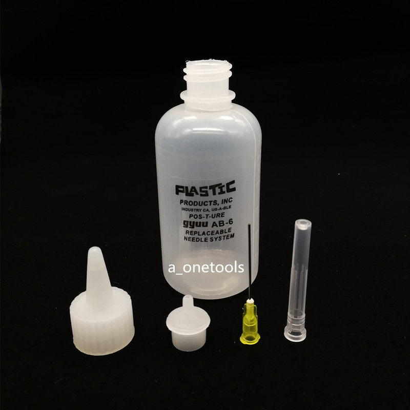 带针头松香瓶点胶瓶塑料油壶胶水壶滴油瓶手工实验胶壶50ml/100ml