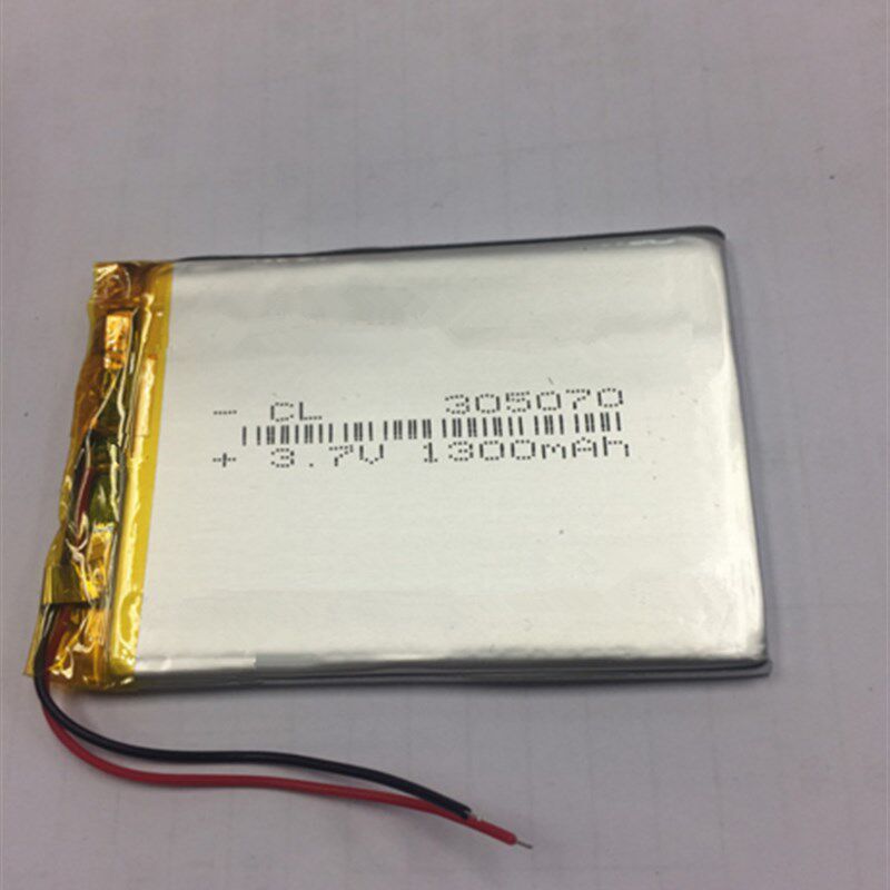 305070 3.7V1300MAH聚合物锂电池 MP5行车记录仪导航仪GPS充电池