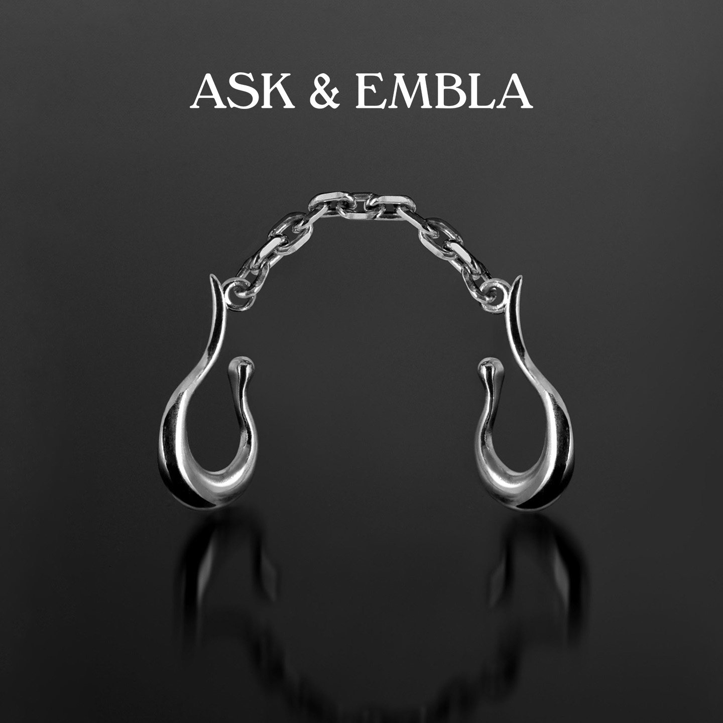 Ask & Embla荒纹灵动链条鼻夹中性嘻哈哥特风格中性小众饰品