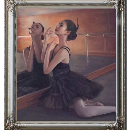 油画定制手绘代画人物肖像人像照片丙烯画风景宠物自画像装饰画