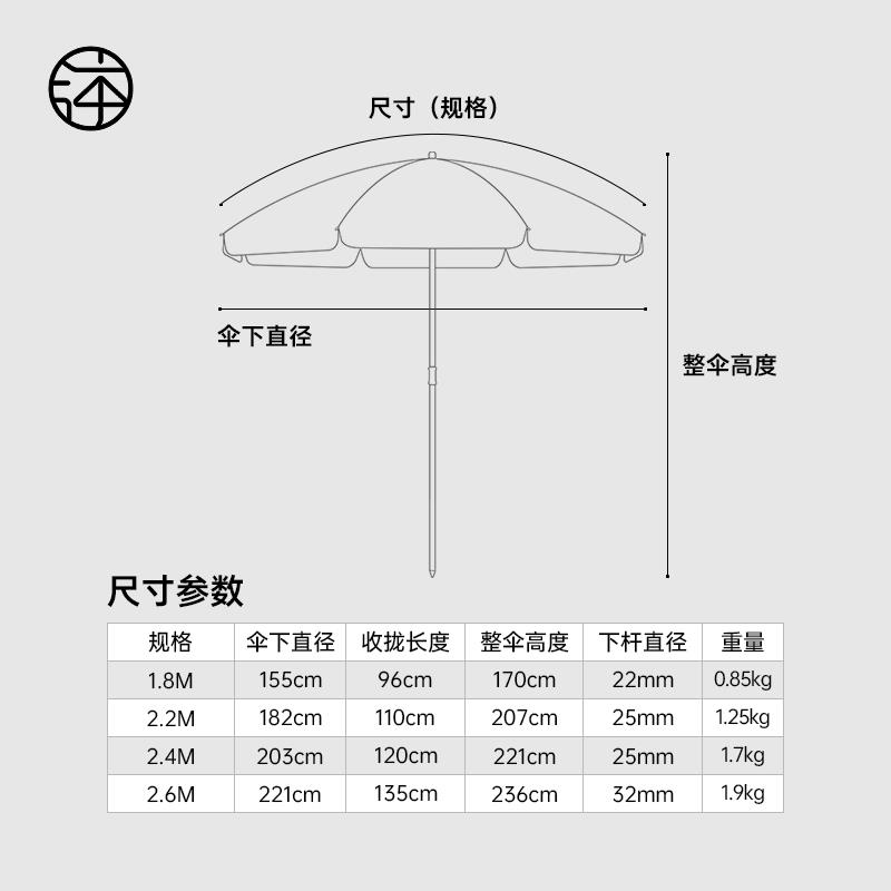 【可倾斜】太阳伞户外遮阳伞露营大雨伞摆摊出摊便携防晒伞可定制