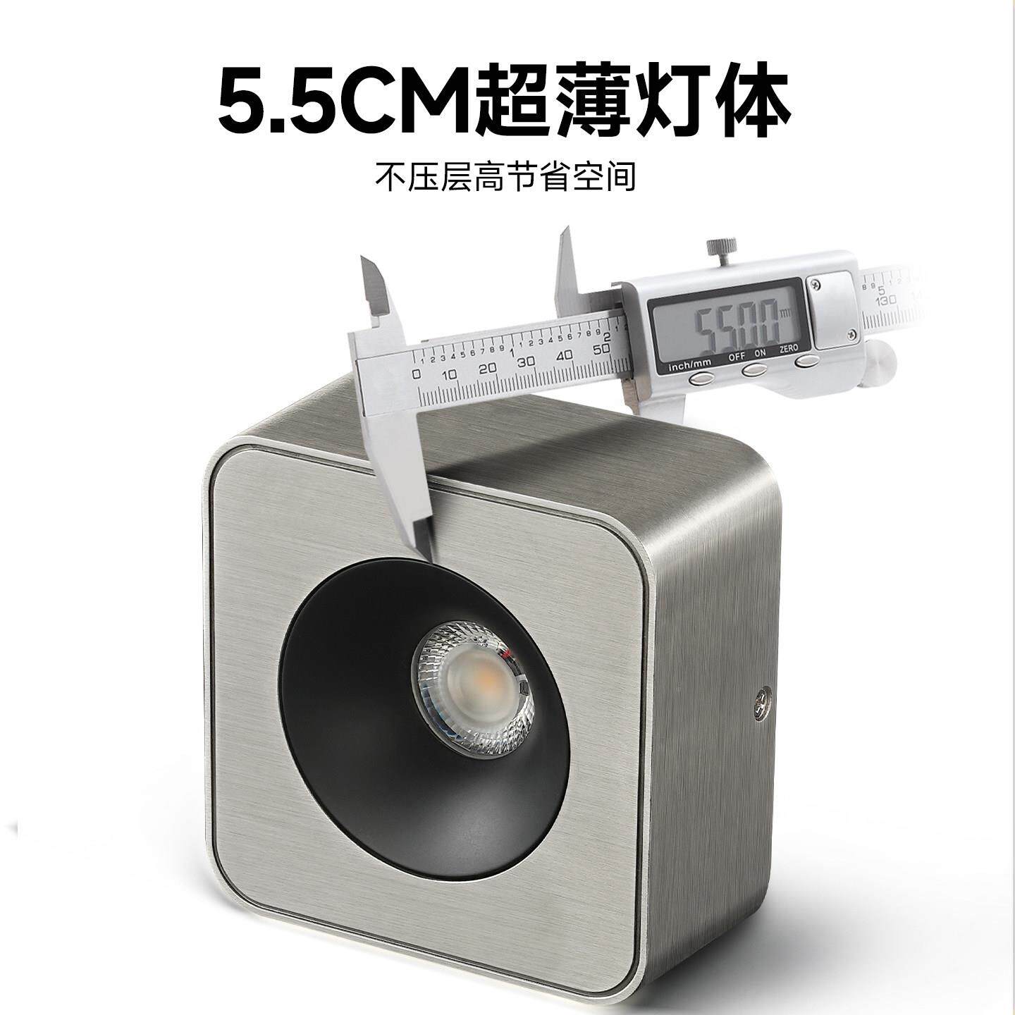 双头斗胆灯装斯超明射灯单头走T8501廊过道筒灯包豪不锈钢卧薄室