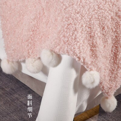展厅样板间 家具配套床品 儿童房可爱床上用品 粉色毛球跳舞女孩
