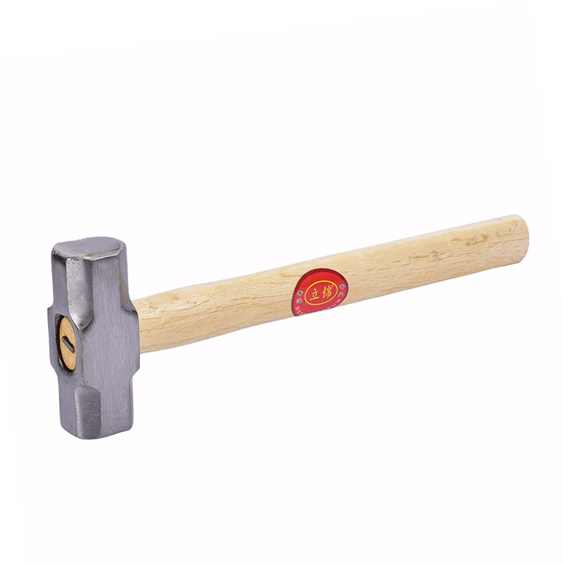 青冈木柄八角锤石工锤建筑防震锤子淬火锻造硬度高耐用锤8LB10LB
