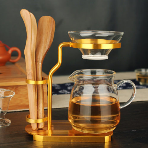 加厚耐热玻璃公道杯茶架套组带过滤网公杯分茶器茶海茶漏功夫茶具