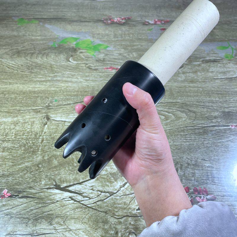 砭石头疗灸头疗仪长齿温灸刮痧按摩头部美容院家用经络刷温灸器筒
