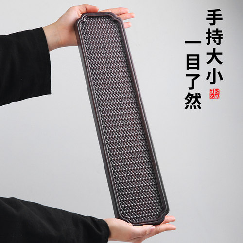 新中式黑檀木托盘家用多功能实木长方形香道收纳盘香篆工具茶点盘