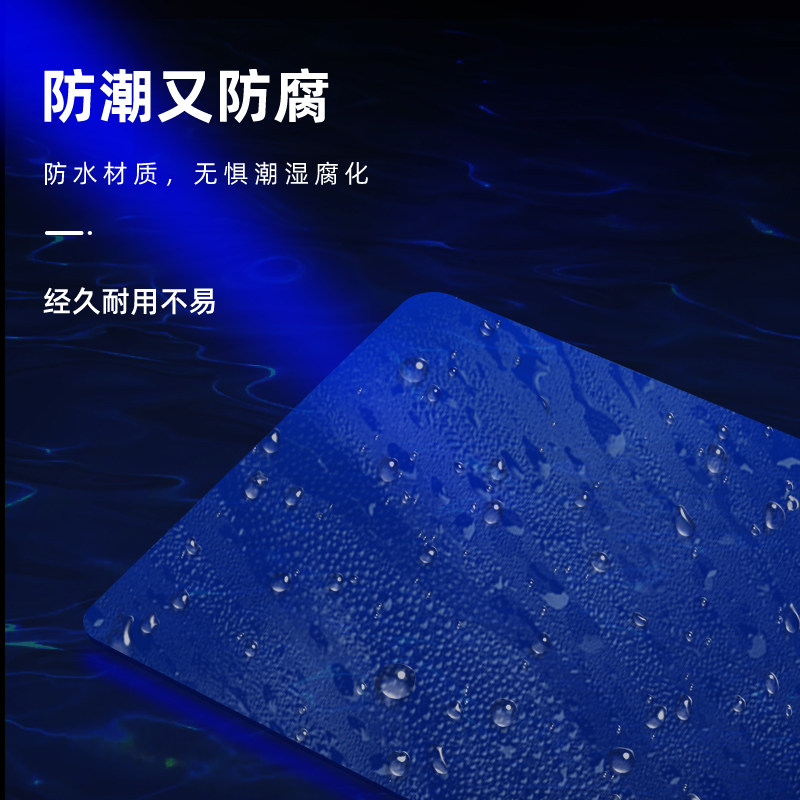 办公桌屏风挡板亚克力浇筑蓝色透明有机玻璃电脑桌面工位隔板定制