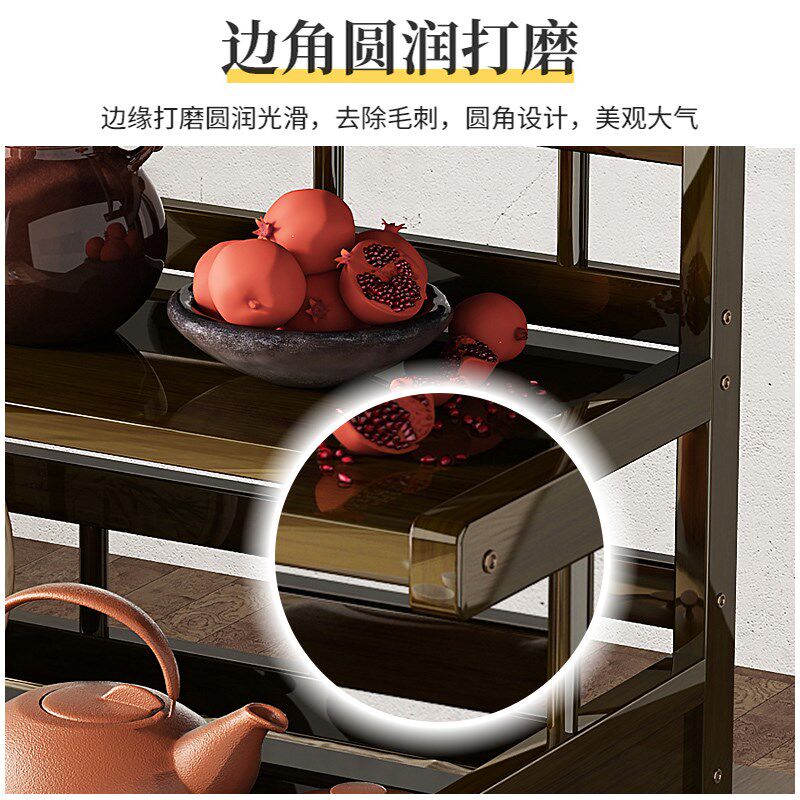 茶杯架架子茶具壶放收纳置物架中式桌面博古架茶壶展示摆放小型架