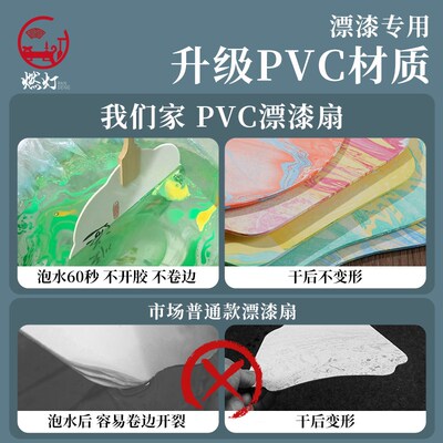 燃灯升级PVC漆扇带字款扇子非遗材料包制作颜料套装吉语禅语励志