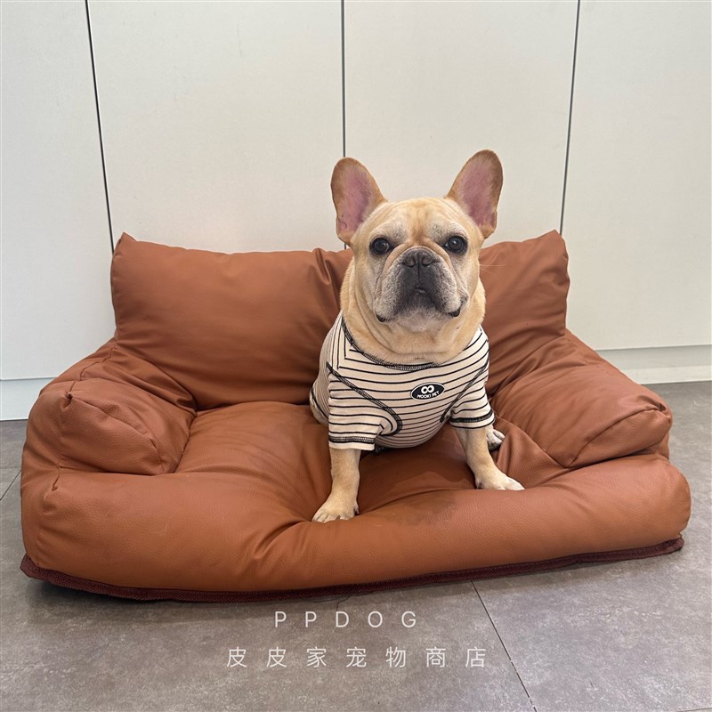 皮皮家 狗狗沙发床狗窝猫咪垫子科技皮防水易清洗不沾毛深度睡眠