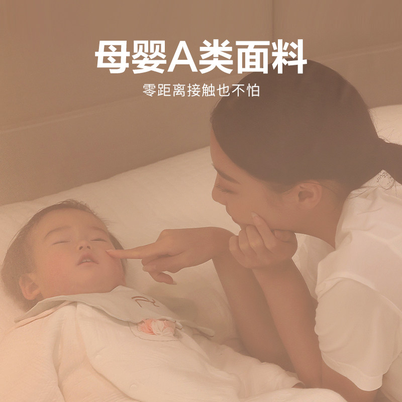 鸥廷新款三开门支架蚊帐家用卧室宫廷落地公主风加厚1.5米床纱帐
