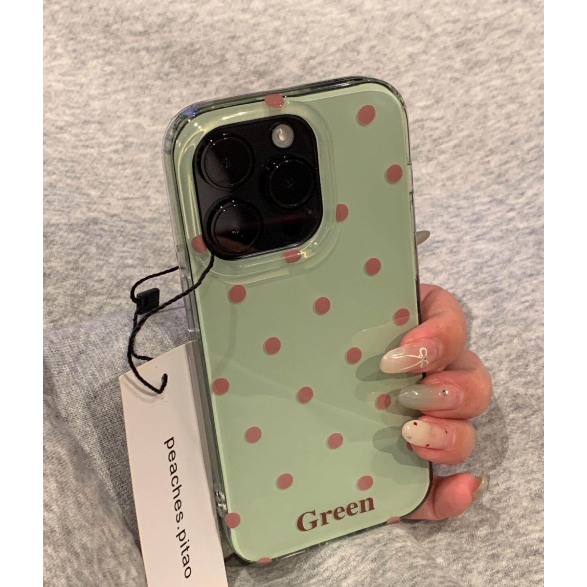 夏天新款适用苹果17promax的手机壳巨好看iphone16高级感小众绿色15独特波点14pro超火爆款13高端全包max