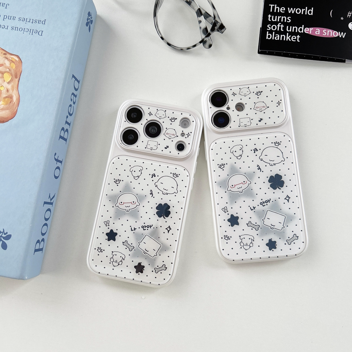 ins韩国波点小狗适用苹果17手机壳新款iphone18promax大视窗17pro全包可爱16女