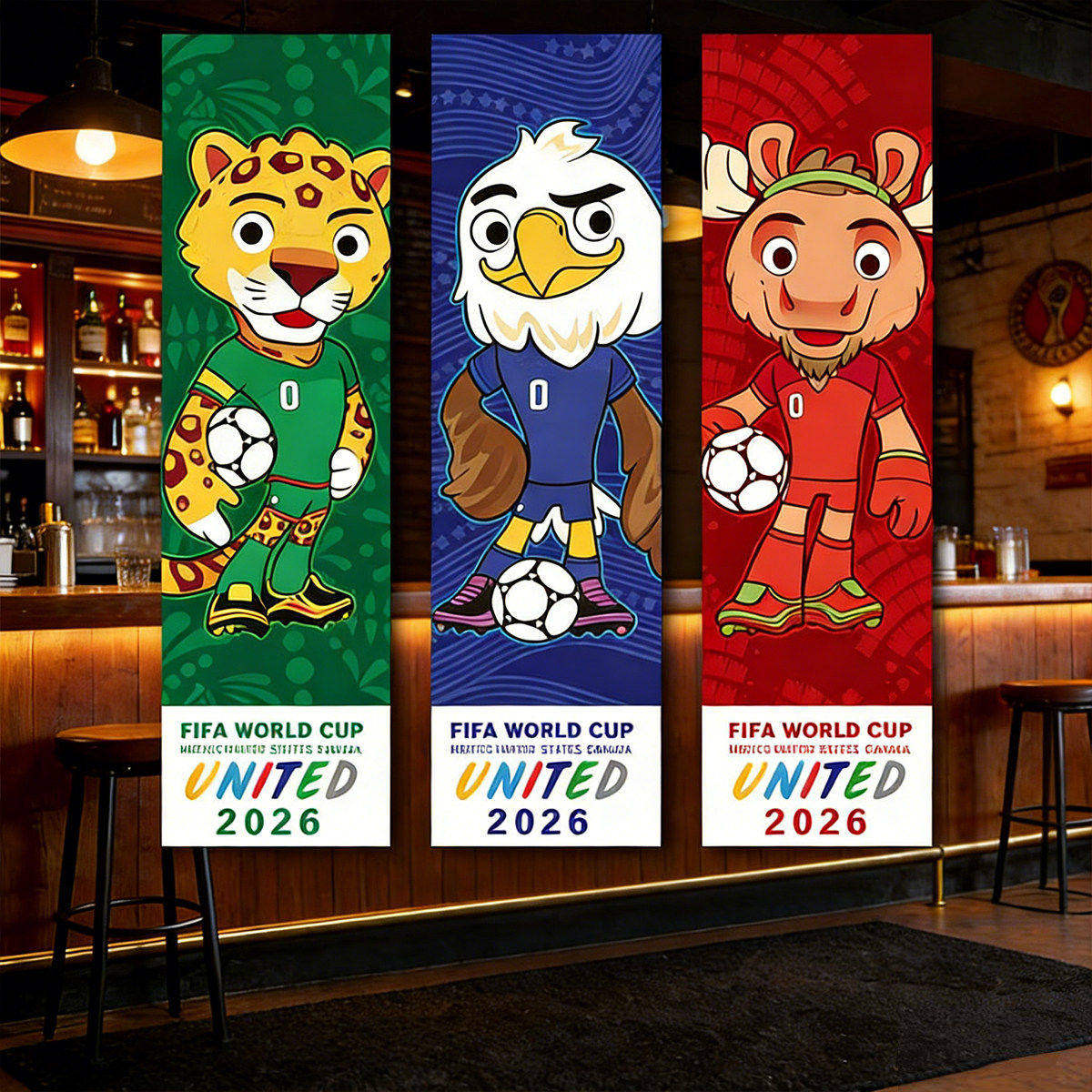 2026世界杯主题装饰挂布