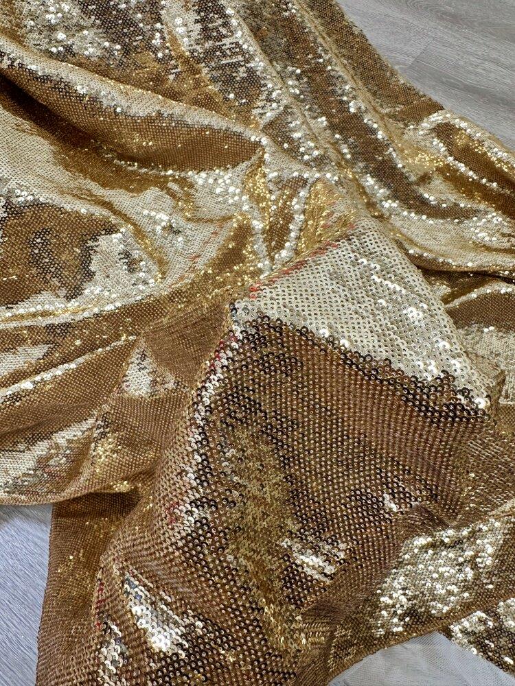重工金色银色亮片刺绣鱼
