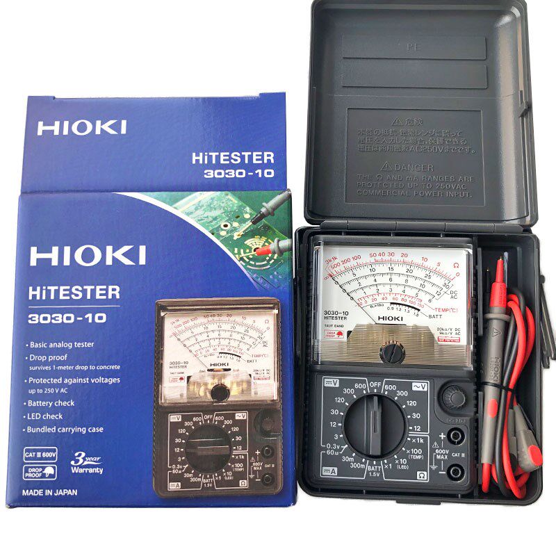 全新原装日置HIOKI 3030-10电工指针式万用电表 卡片式机械万能表