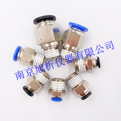 气动快速接头气管塑料PU快插48 10 12 1/4 1/8 3/81/4NPT外丝螺纹