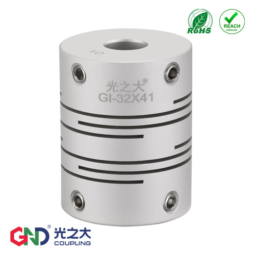 GI弹性联轴器步进伺服电机平行线沟槽式梅花膜片波纹管连接器GND