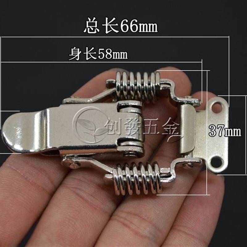 加厚304不锈钢双弹簧搭扣 木箱重型锁扣 箱扣 工业搭扣 箱包配件