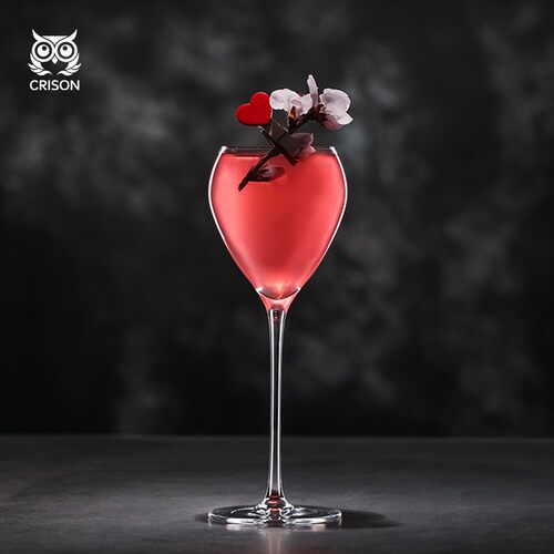 CT2901 CRISON/柯瑞森 心形水晶高脚鸡尾酒杯 马天尼杯 马提尼杯