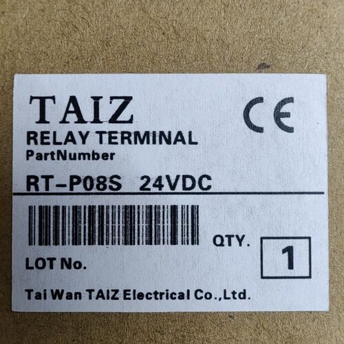RT-P08S RTP08S 24V TAIZ APAN3124 RELAY TERMINAL 继电器模组