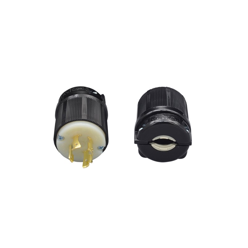 NEMA L16-20P美标发电机防松工业插头20A480V美式三相四线WJ-8422