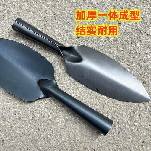 加厚碳钢园艺铲盆栽小铲子种花养花工具户外种植多肉花铲家用铁铲
