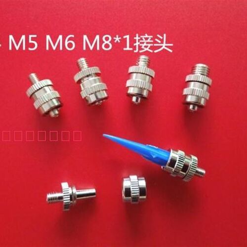 点胶配件金属接头M5 M6 M8外螺纹1/4/8针筒鲁尔接头点胶机针头