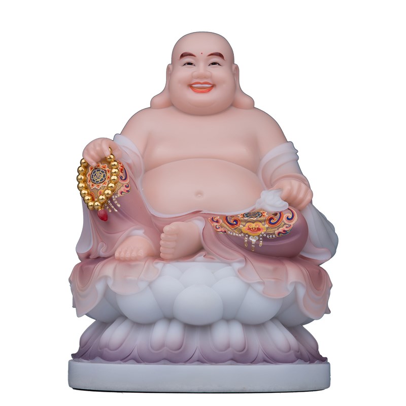 全堂佛像娑婆三圣观世音菩萨释迦佛地藏王菩萨汉白玉彩绘家用摆件