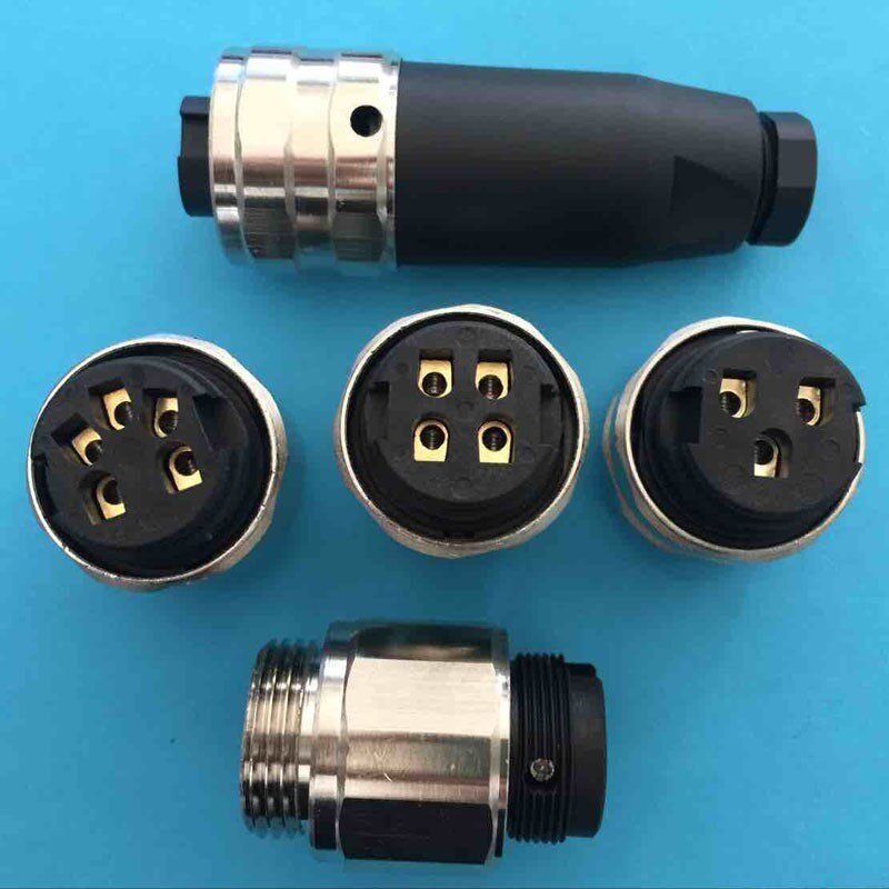 连接器传感器78变送器接插线连接线航空3针4插头对接母公接线端子