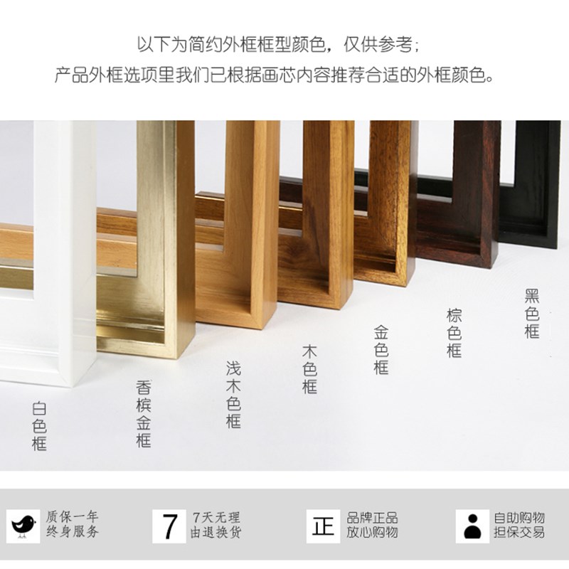 客厅装饰画新中式花鸟三联竖版挂画玄关走廊餐厅卧室简约壁画有框