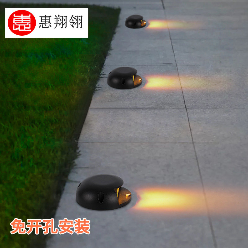 兰桂腾芳地脚灯免打孔地埋灯led户外防水庭院墙角台阶花园地坪灯