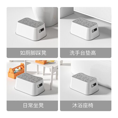 加厚儿童塑料凳子洗手垫脚椅宝宝洗漱凳浴室增高梯凳阶梯凳脚踏凳