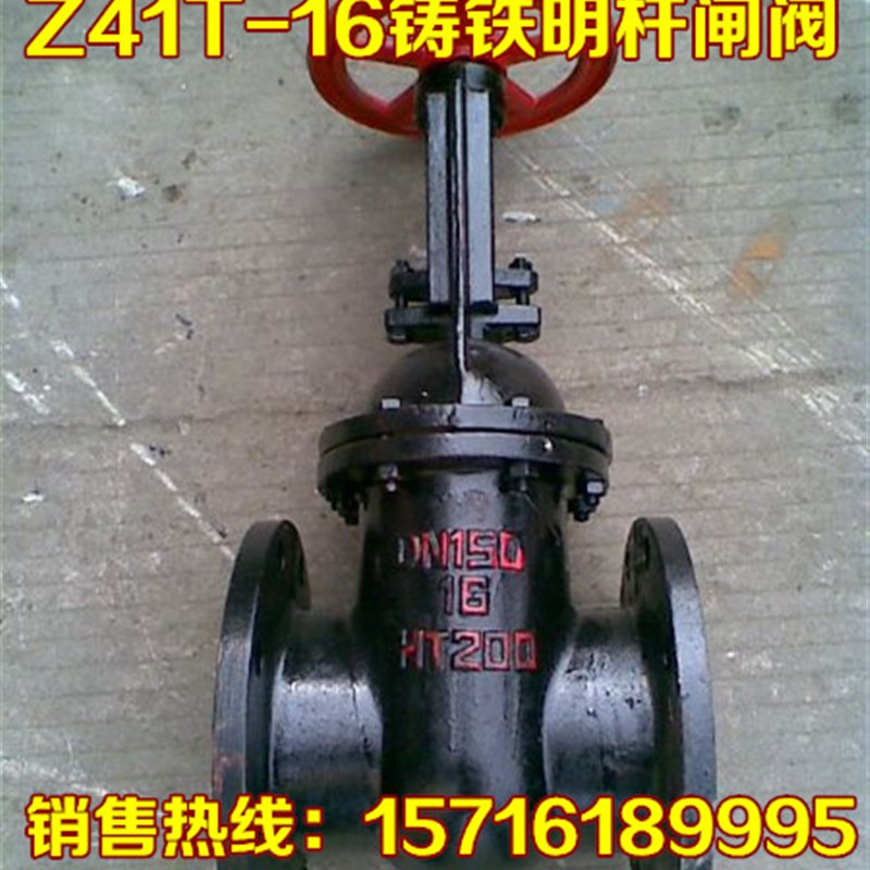 Z41T-16/10明杆法兰闸阀 铸铁铜芯闸板阀DN40 65 80 100 150 200