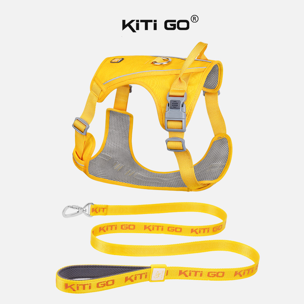 【KiTi GO官方】狗胸背牵引套装透气反光胸背带耐拉舒适遛狗绳