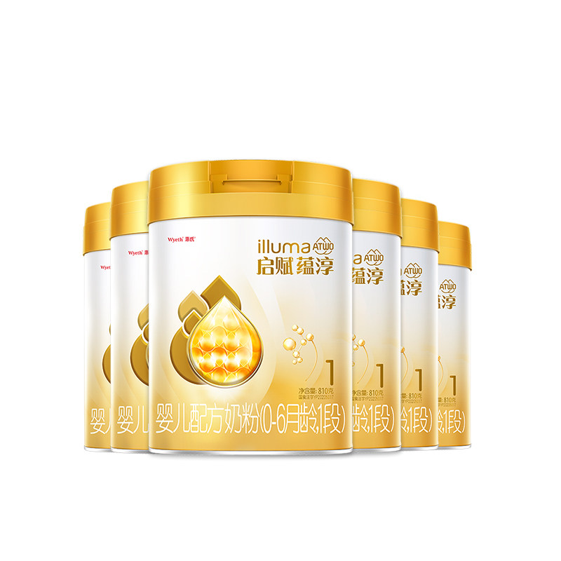 惠氏启赋蕴淳1段810g*6罐奶粉