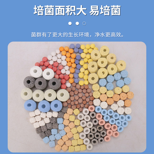 鱼缸底滤专用材料中空石英球高密度净化水质硝化细菌屋培菌环滤材